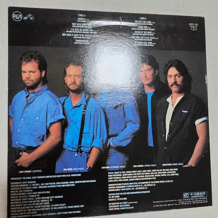 [BUNJANG] Restless Heart Restless Heart LP Country Rock Band / Restless Heart LP 컨츄리 락 밴드
