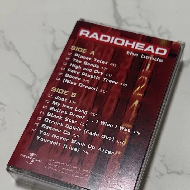 [BUNJANG] Radiohead The Bends Limited Edition Cassette Tape / 라디오헤드 The Bends 한정판 카세트 테이프