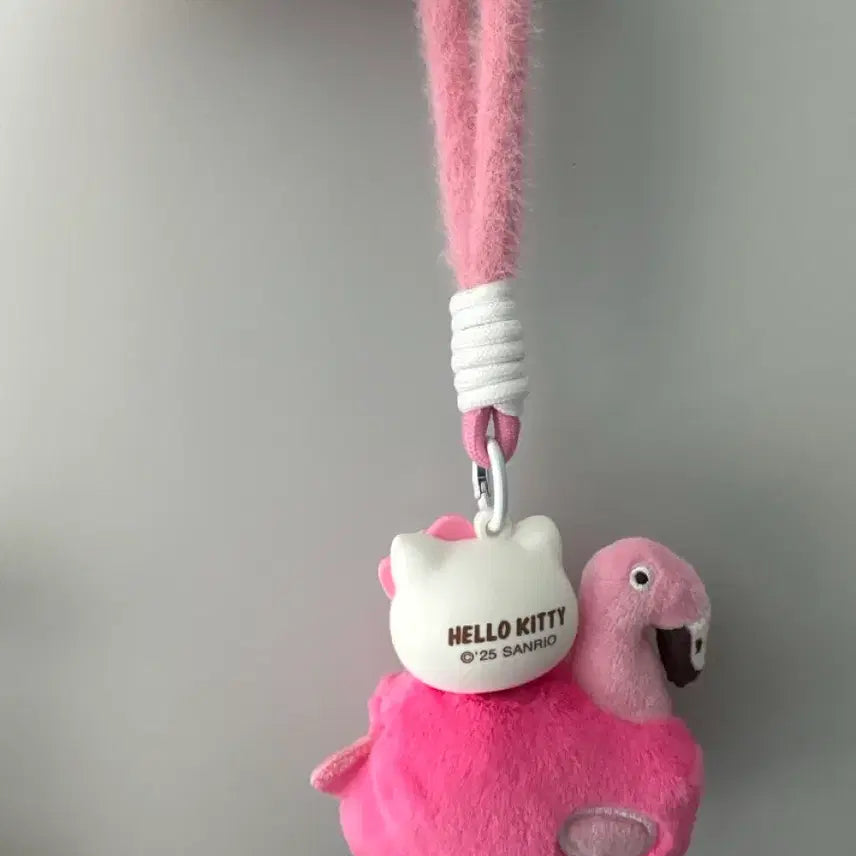 [BUNJANG] Top Toy Kitty Flamingo Keyring Plush / 탑토이 키티 플라밍고 키링 인형