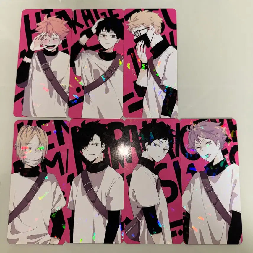 [BUNJANG] Haikyu!! Illustration Card Set (6 Types) Bundle / 하이큐 일러스트 카드 6종 세트 일괄