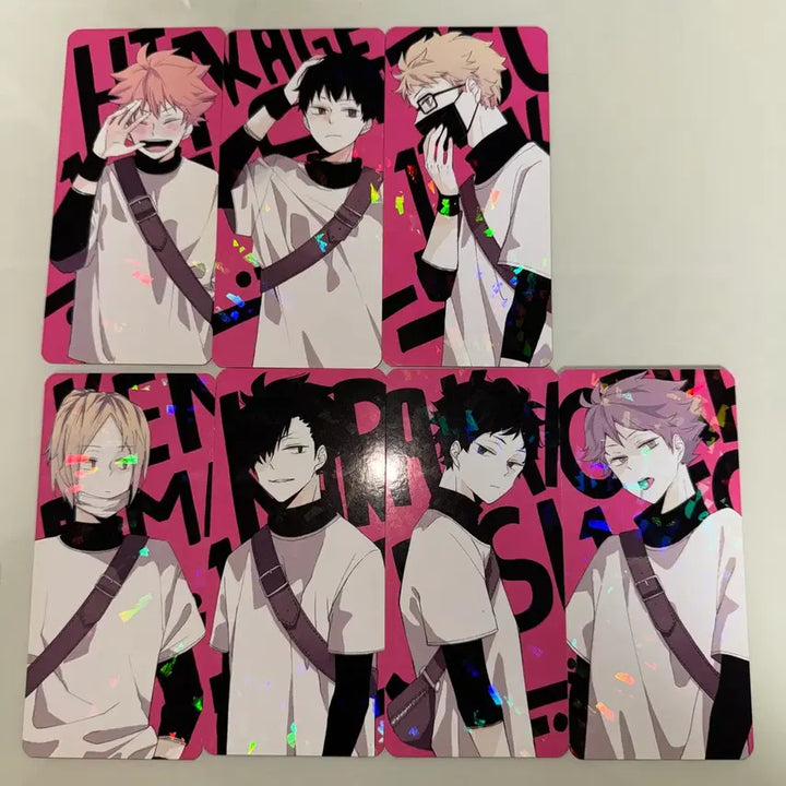 [BUNJANG] Haikyu!! Illustration Card Set (6 Types) Bundle / 하이큐 일러스트 카드 6종 세트 일괄