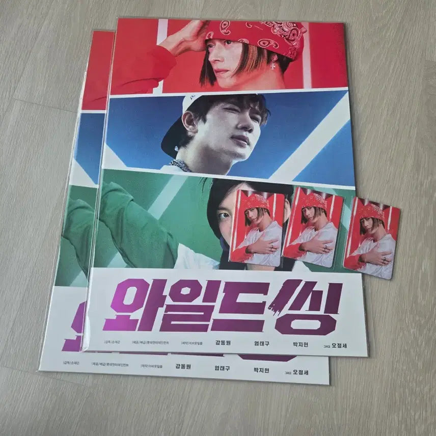 [BUNJANG] Kang Dong Won Movie Poster (A3) + 4 Photocard Set / 와일드씽 포스터(A3) + 포토카드 4종 1세트 강동원 외 포카 굿즈 특전 영화