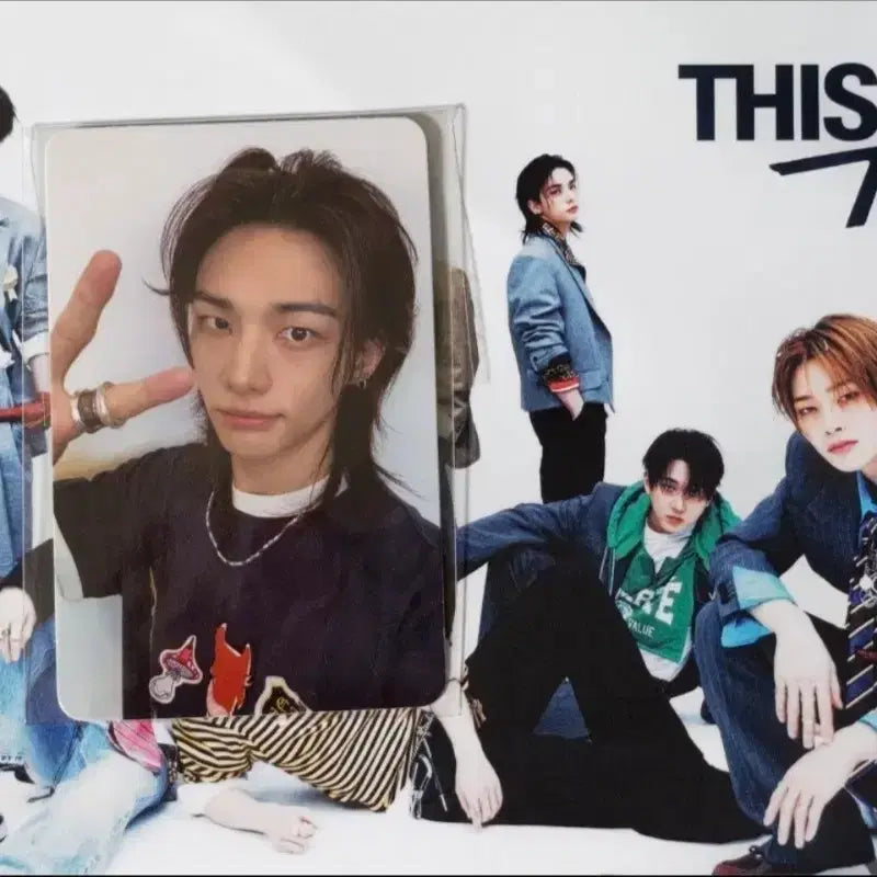 [BUNJANG] Stray Kids Hyunjin This&amp;That GONG BANG Photocard / 스트레이키즈 This&amp;That 현진 공방포카 양도