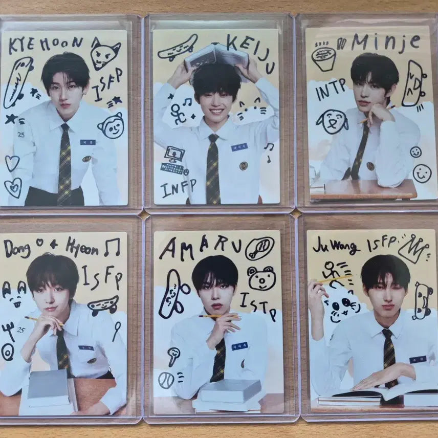 [BUNJANG] TERECA 2025 K-Pop Rookie Kickflip Sketch Card 6-Piece Set / 2025 테레카 KPOP 루키 킥플립 스케치카드 6장랏 판매합니다.