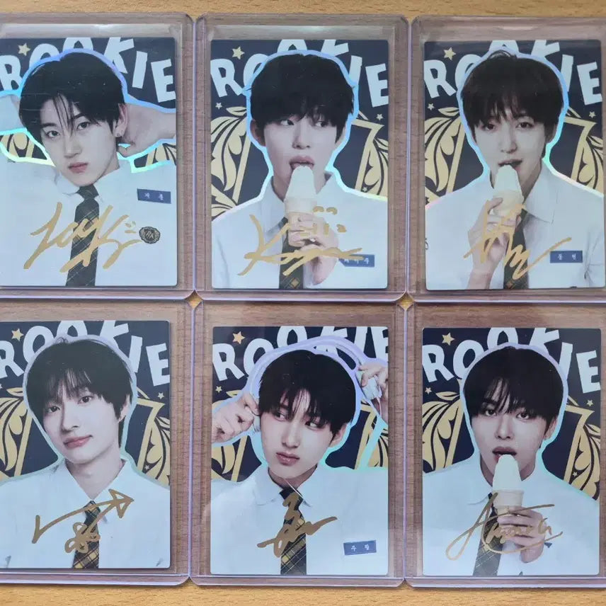 [BUNJANG] Terceka 2025 K-Pop Rookie Kickflip Signature Card 6-Card Lot / 2025 테레카 KPOP 루키 킥플립 시그니처카드 6장랏 판매합니다.