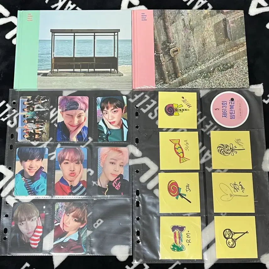 [BUNJANG] BTS You Never Walk Alone Album Photocard &amp; Official Sticker Set / 방탄 봄날 앨범 포카 공방 스티커 BTS YNWA ALBUM POCA