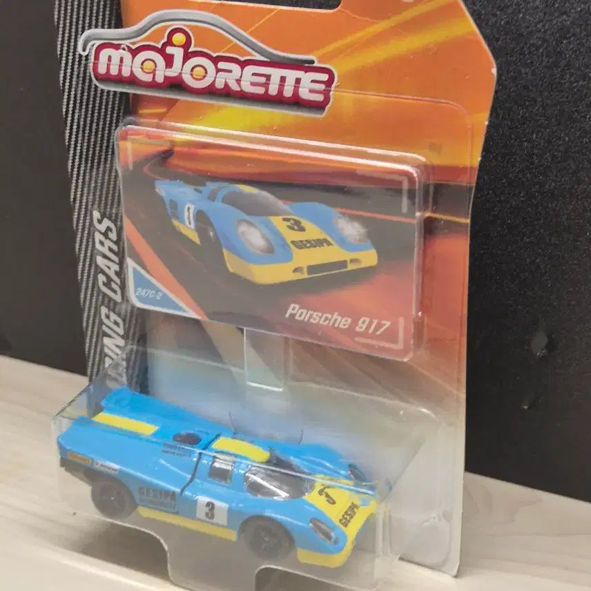 [BUNJANG] Majorette Porsche 917 Racing Car Blue/Yellow / 마조렛 포르쉐 917 레이싱카 블루/옐로우