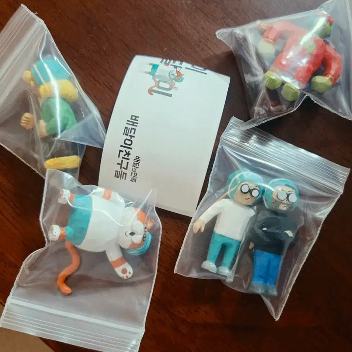 [BUNJANG] Baedal Friends Figures 5 Types Set / 배달이친구들 피규어 5종 1set