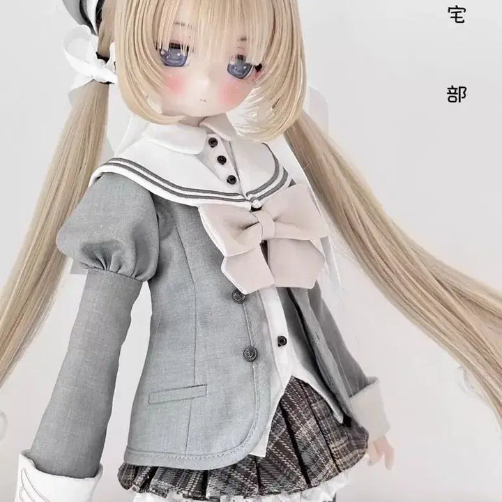 [BUNJANG] MDD School Uniform Set Brown &amp; Gray Bundle Set / MDD 교복 세트 브라운 그레이 일괄