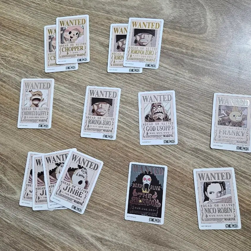[BUNJANG] One Piece Wanted Poster Card Baekdabang Collaboration / 원피스 현상 수배서 카드 빽다방 콜라보