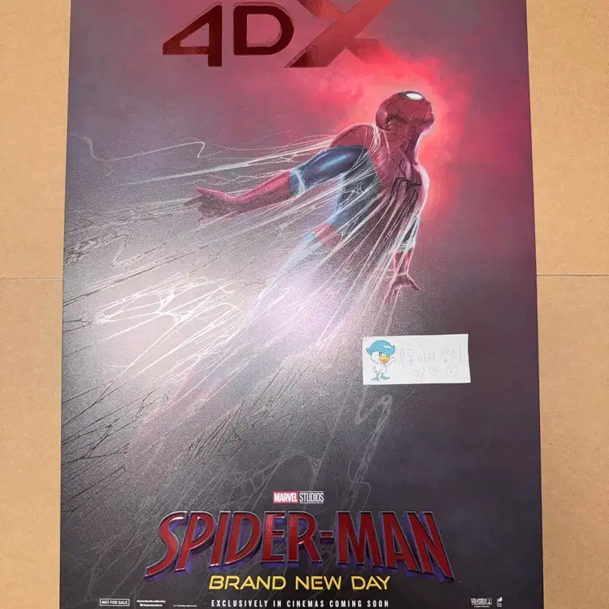 [BUNJANG] Spider-Man A3 Exclusive Boxed Poster (4DX Special Finish) / A3 전용박스 스파이더맨 특전 대만 영화관 수량 한정 브랜드 뉴 데이 포스터 4DX 후가공