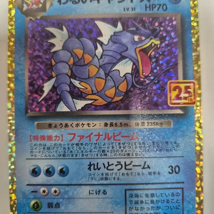 [BUNJANG] 25th Anniversary Evil Gyarados Japanese Edition Card / 일판)25주년 나쁜갸라도스
