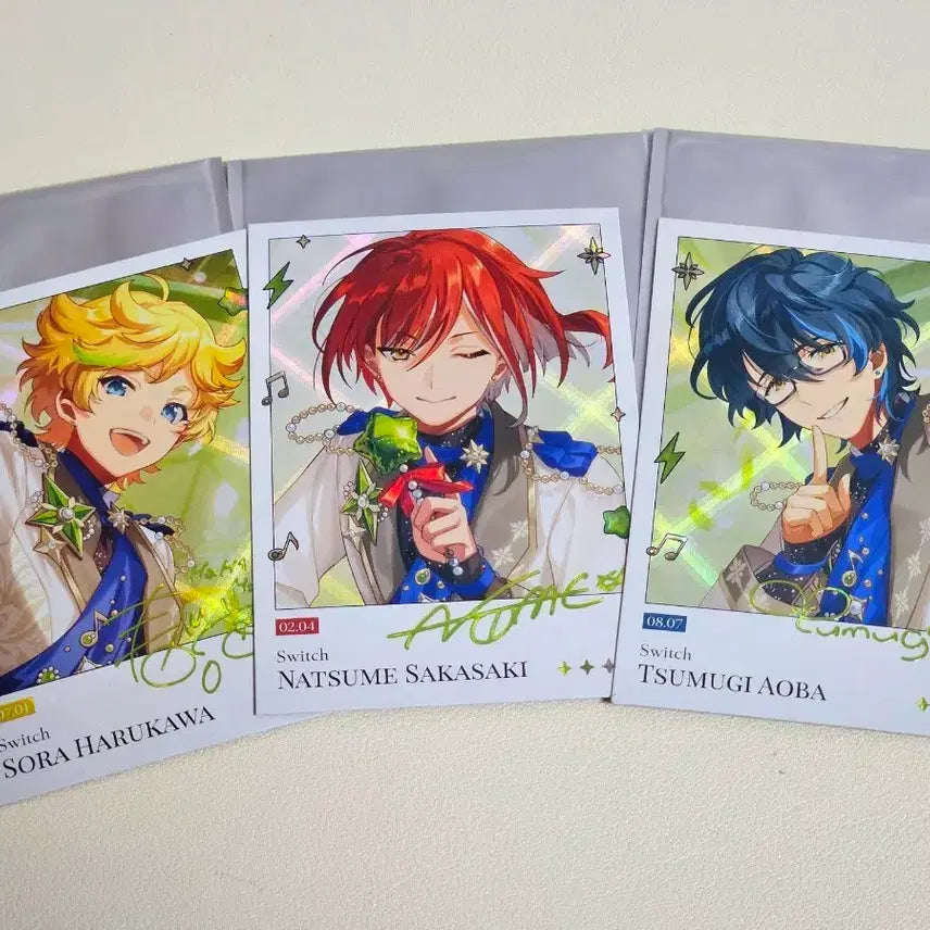 [BUNJANG] Ensemble Stars! Switch Natsume, Sora, Tsumugi Bundle Set Polaroid / [일괄] 앙스타 모펀 팝업 폴라로이드 스위치 나츠메 소라 츠무기