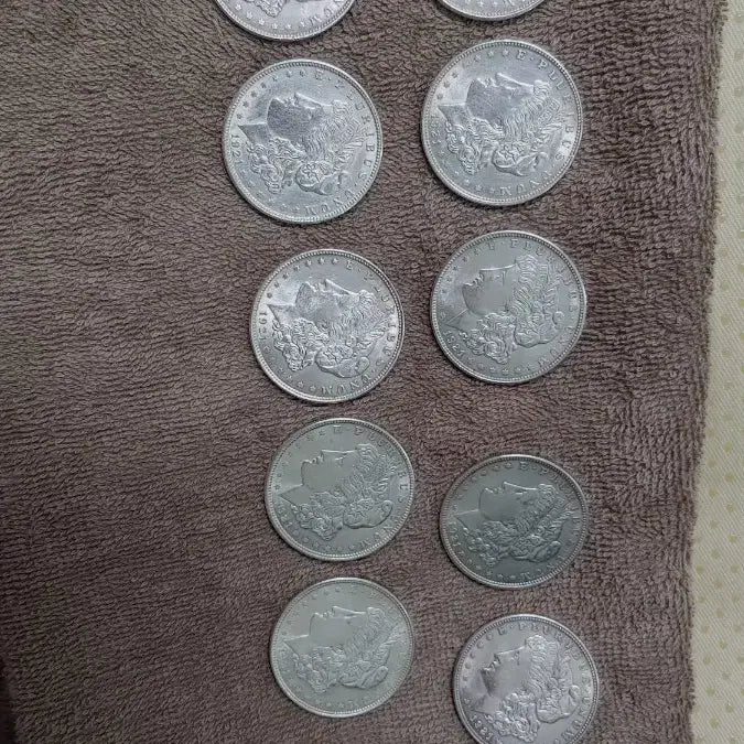 [BUNJANG] Morgan Dollar Uncirculated 10-Piece Bundle / 은화 모건달러 10개 미사용급 일괄 팝니다.
