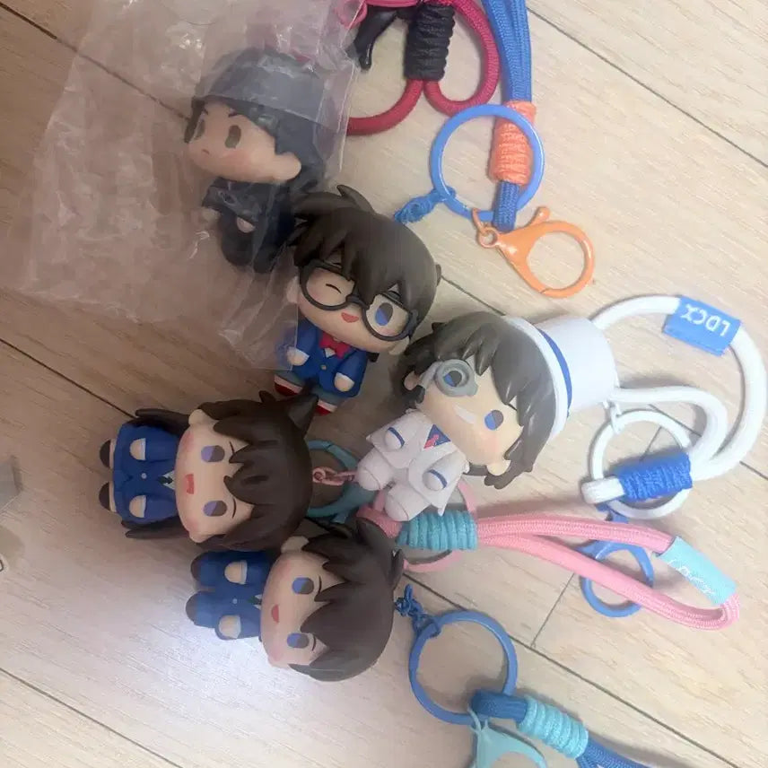 [BUNJANG] Detective Conan Ran Mouri, Kaito Kid, Shinichi Kudo Keychain Bundle Set / 코난 미란이 괴도키드 남도일 등 키링 일괄