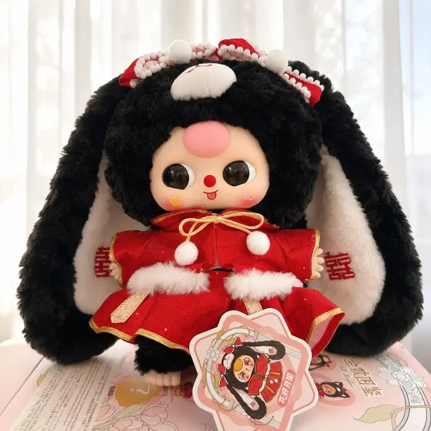[BUNJANG] BearBrick 400% Wedding Bride Black Rabbit / 베이비쓰리400% 웨딩 신부 검은토끼
