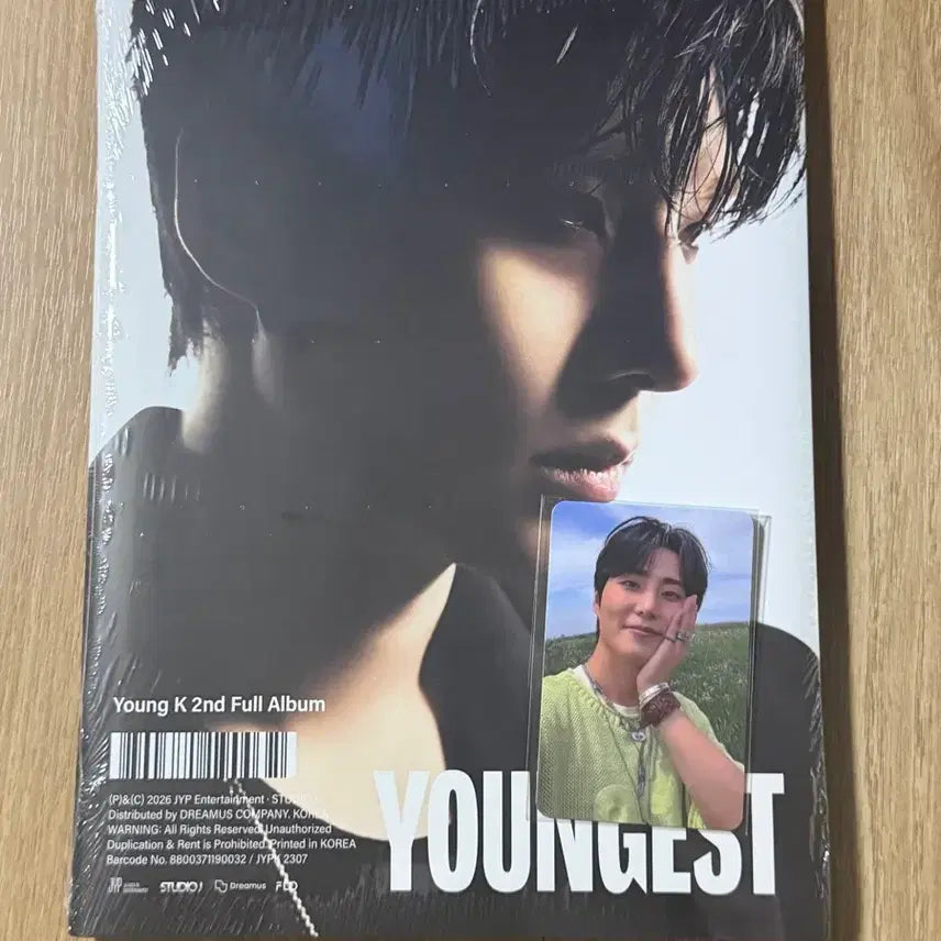 [BUNJANG] Young K YOUNGEST Album (Black Ver.) + Musicplant Photocard / 영케이 뮤직플랜트 포카 + 영기스트 YOUNGEST 앨범 블랙 버전