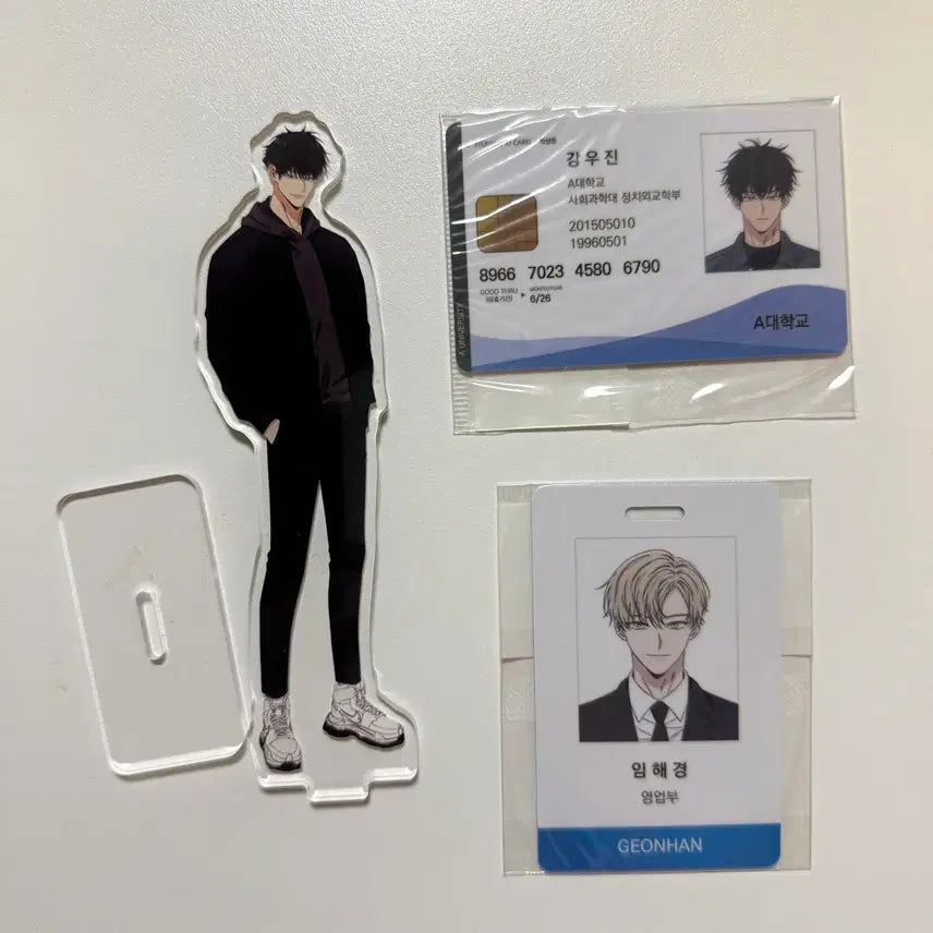 [BUNJANG] Love Jinx B:ON Acrylic Stand Student ID Card / 러브 징크스 비온 아크릴스탠드 학생증 사원증
