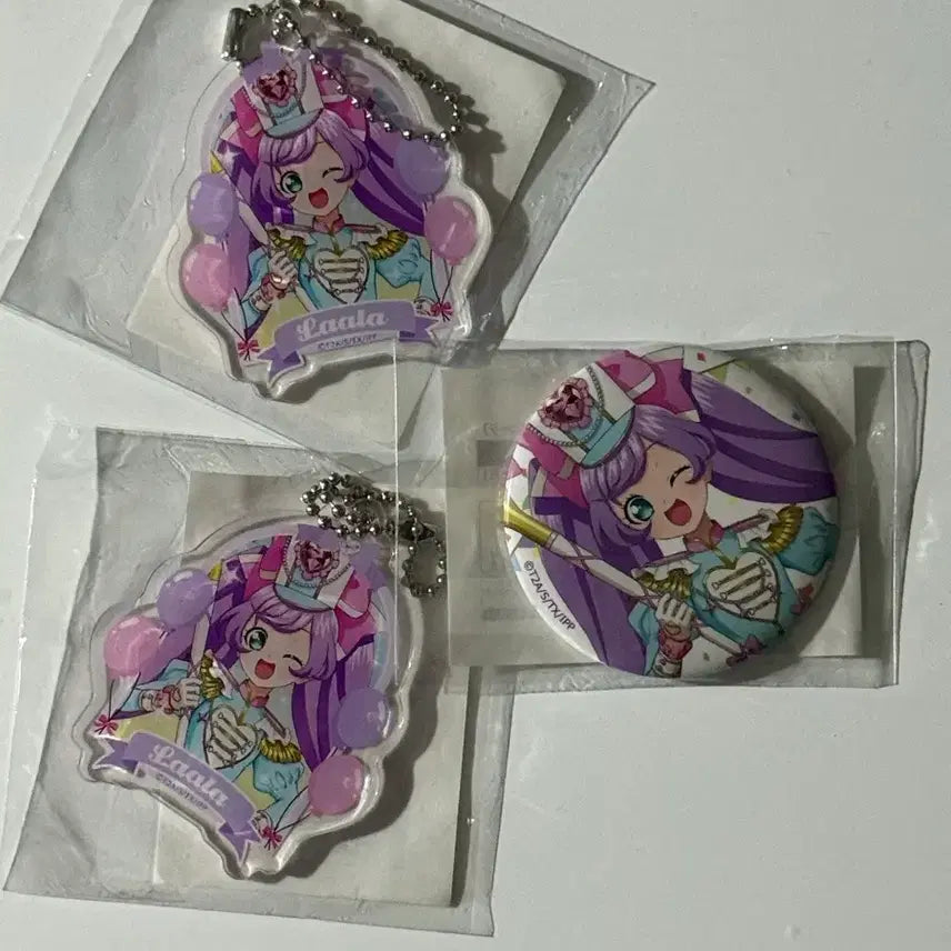 [BUNJANG] PriPara Marukuji Yumemaching Manaka Lala Can Badge Acrylic Keyholder / 일괄만) 프리파라 마루쿠지 유메마칭 마나카 라라 캔뱃지 아크릴 키홀더