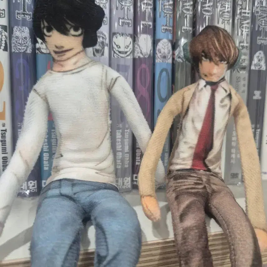 [BUNJANG] Death Note L &amp; Light Wire Dolls Bundle / 데스노트 L, 라이토 철사 인형