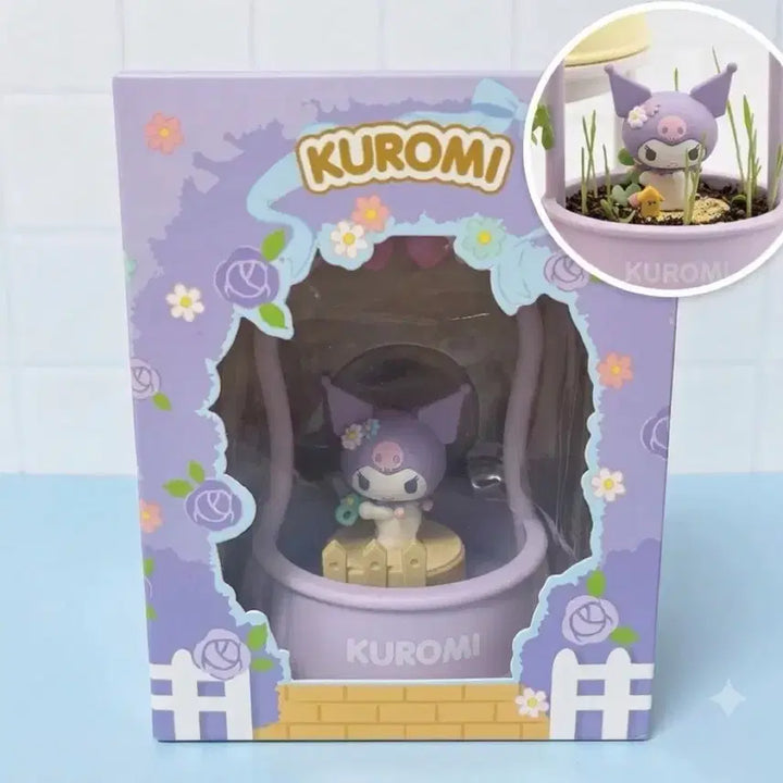 [BUNJANG] Sanrio Kuromi Afternoon Garden Series Plant Growing Kit Figure / (미개봉) 쿠로미 식물 재배 키트 식물 키우기 가든시리즈 산리오 피규어