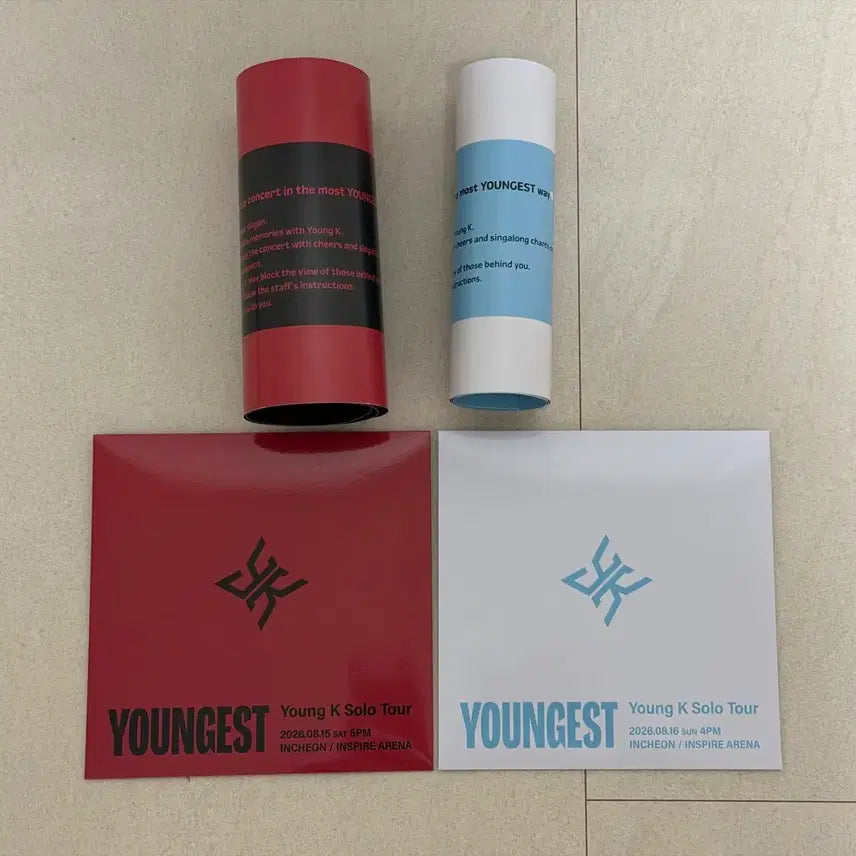 [BUNJANG] Young K Solo Concert Entrance Kit + Slogan / 영케이 솔로콘서트 입장키트+슬로건 (중, 막), 팬클럽키트 (손수건 제외)