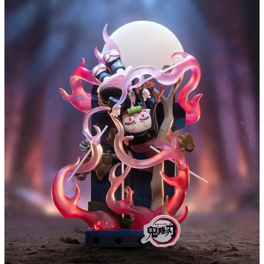 [BUNJANG] Pop Mart Demon Slayer: Kimetsu no Yaiba Building Blocks Figure - Blood Demon Art Nezuko (Sealed) / (미개봉) 팝마트 귀멸의 칼날 입지편 블록 피규어. 폭혈 네즈코.