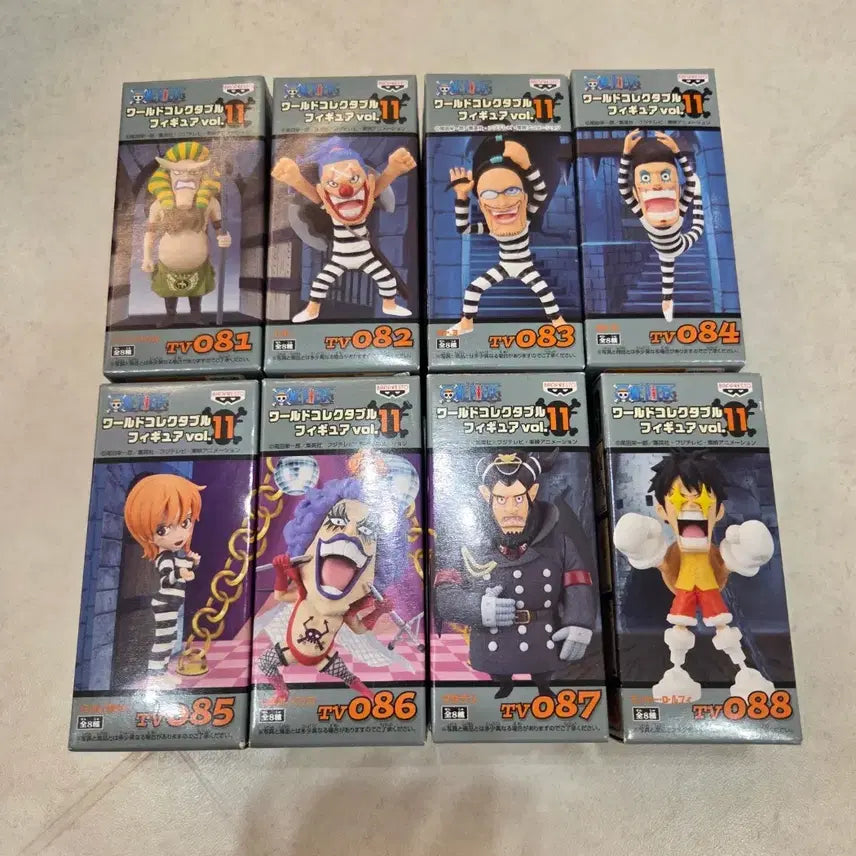 [BUNJANG] World Collectable Figure Vol. 11 Impel Down Arc Set / 월콜 11탄 임펠다운편 8종 판매합니다.