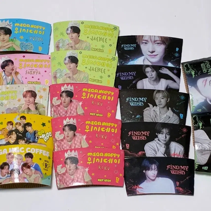[BUNJANG] NCT WISH x Mega Coffee Bundle Set / 엔시티 위시 메가커피 컵홀더 일괄 판매
