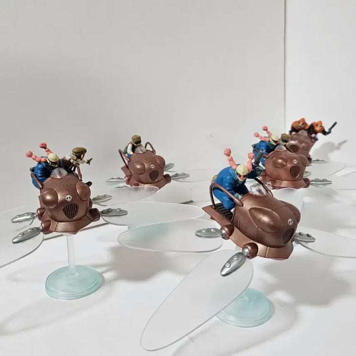 [BUNJANG] Ghibli Castle in the Sky Flaptter Figure Set (5 Types) / 지브리 천공의 성 라퓨타 플랩터  피규어 전 5종세트