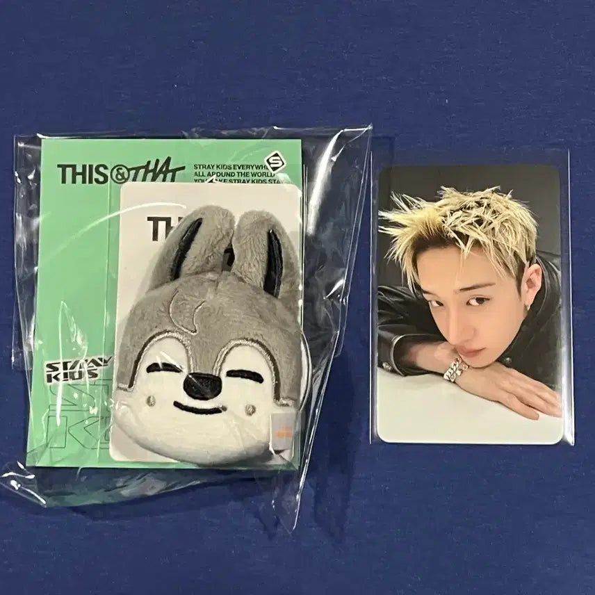 [BUNJANG] Stray Kids Wolfchan Magnetic Holder Bang Chan Photocard Bundle Set (Unsealed) / 미개봉 스키즈 팝업 스키주 마그네틱 홀더 울프찬 구매 특전 방찬 2주차 포카 일괄 스트레이키즈