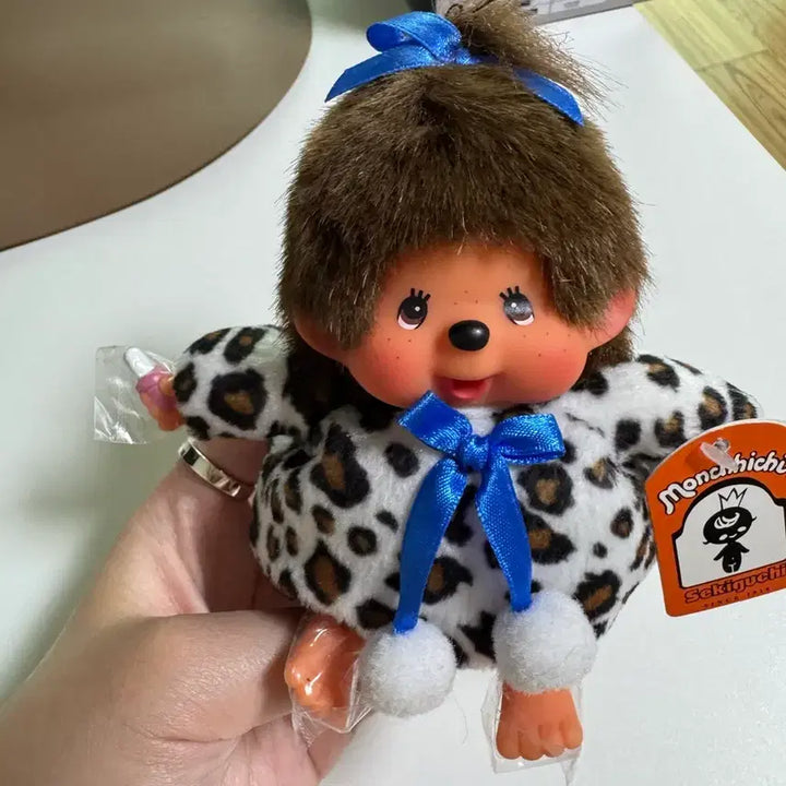 [BUNJANG] Vintage Monchhichi Leopard Print Plush Doll / 고전 몬치치 호피 찰찰이 인형 판매중 택O