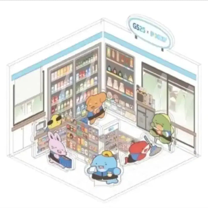 [BUNJANG] Pixelly GS Acrylic Diorama (Sealed) / 미개봉 픽셀리 gs 아크릴 디오라마 원가양도 (수수료 포함)