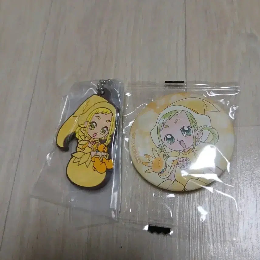 [BUNJANG] Ojamajo Doremi Asuto Momo Can Badge Strap Keychain Gacha Set / 꼬마 마법사 레미 아소토 모모 캔뱃지 스트랩 키링 가챠