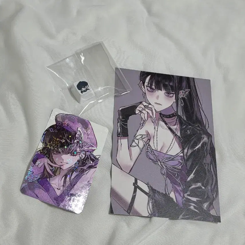 [BUNJANG] Gyaedamchulgeun Gyaedoljjik Jinnasol Keycap, Photocard, Postcard Bundle Set / [새상품] 괴담출근 괴출 괴담돌찍 진나솔 키캡, 포토카드, 엽서 일괄