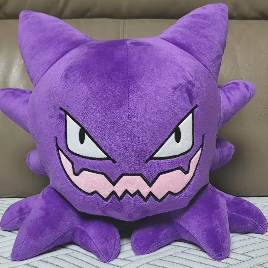 [BUNJANG] Pokemon Gengar 33cm Plush + Snorlax Keychain Doll (New) / 포켓몬스터 팬텀 33cm고우스트+ 잠만보 키링인형(새상품)