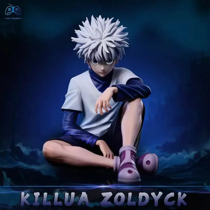 [BUNJANG] Hunter x Hunter Killua Zoldyck Sitting Pose PVC Figure / 급처!!/원가이하)헌터헌터 키르아 조르딕 앉은 자세 피규어 PVC