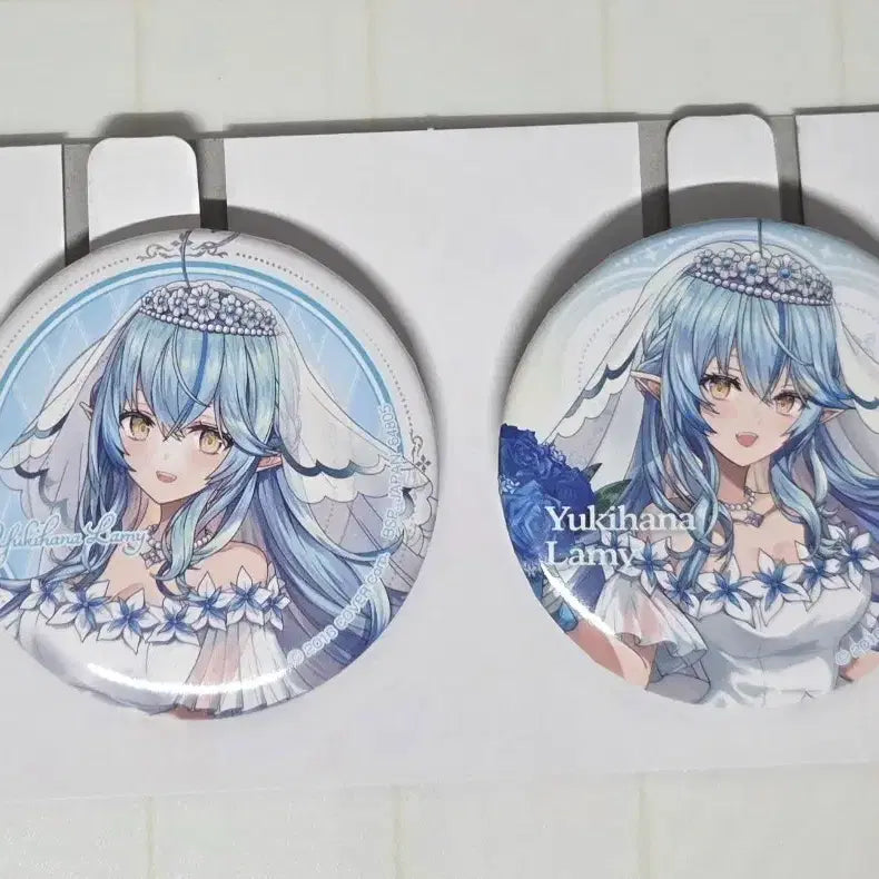[BUNJANG] Hololive Yukihana Lamy Wedding Kuji Can Badge / 홀로라이브 웨딩쿠지 유키하나 라미 캔뱃지