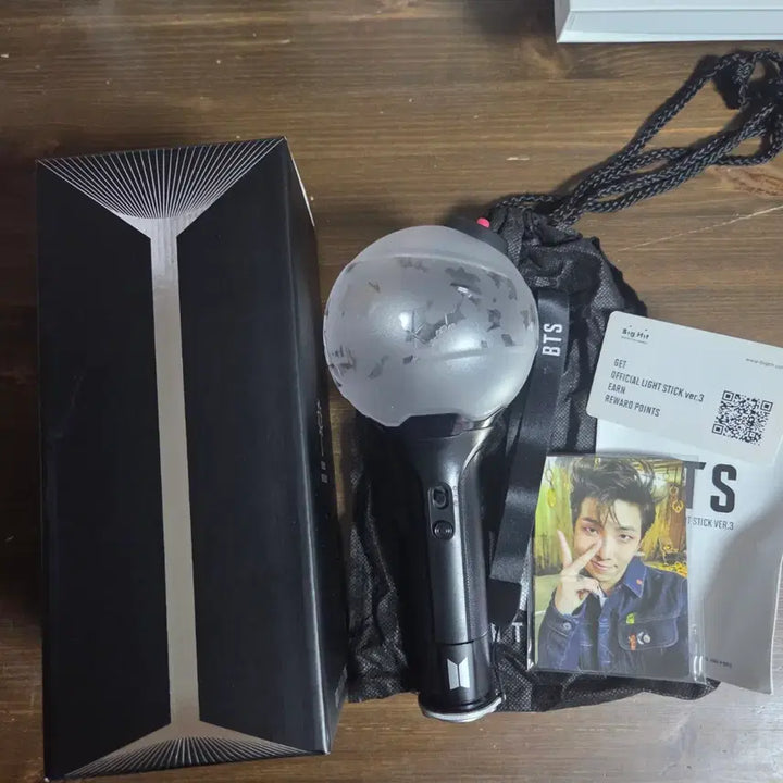 [BUNJANG] BTS Official Lightstick ARMY Bomb Ver.3 RM Photocard Bundle Set / 풀세트)BTS 공식 응원봉 아미밤 ver.3 포토카드 포함 방탄소년단 bts