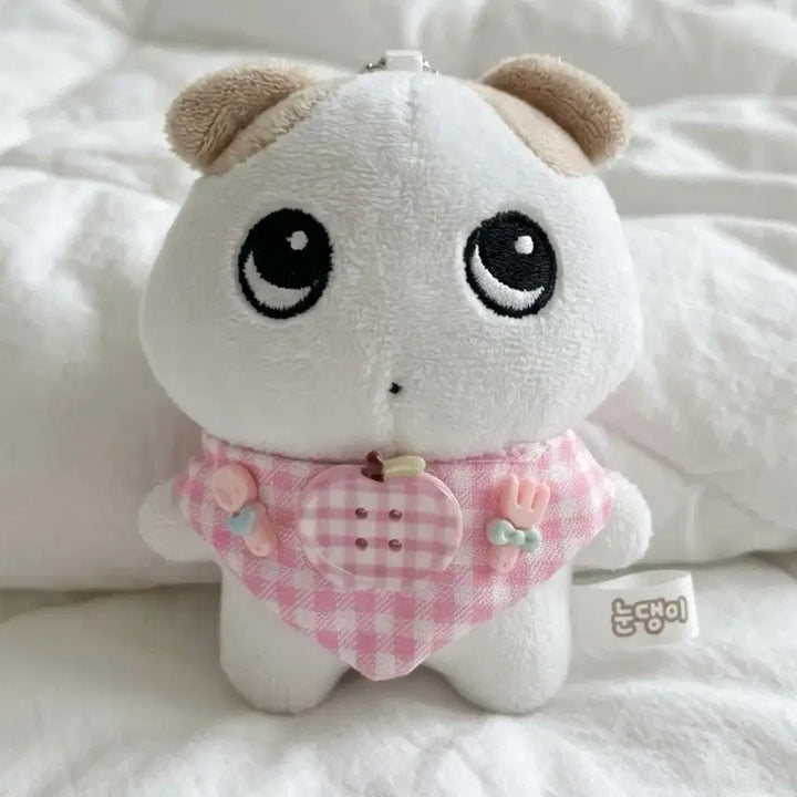 [BUNJANG] Pink Baby Bib and Spoon Pin Set for Dolls / 새상품 인형 턱받이, 인형옷 솜인형옷 세트