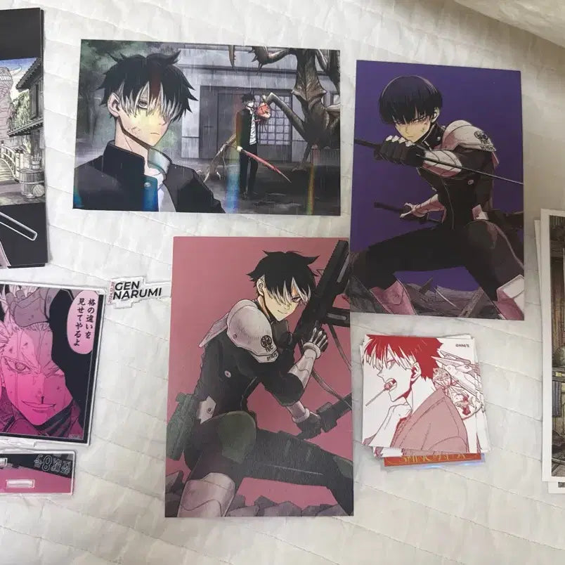 [BUNJANG] Naruumi Gens Hoshina Soushiro Postcard + Naruumi Acrylic Stand Bundle Set / 나루미 겐 호시나 소우시로 엽서+나루미 아크릴스탠드 일괄