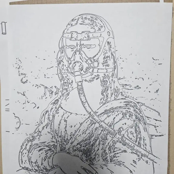 [BUNJANG] Pen Sketch Commission - A4 Size / 펜스케치 그림커미션
