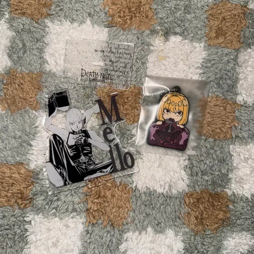 [BUNJANG] Death Note Melo Acrylic Stand &amp; Rubber Keychain Bundle Set / 데스노트 멜로 일괄