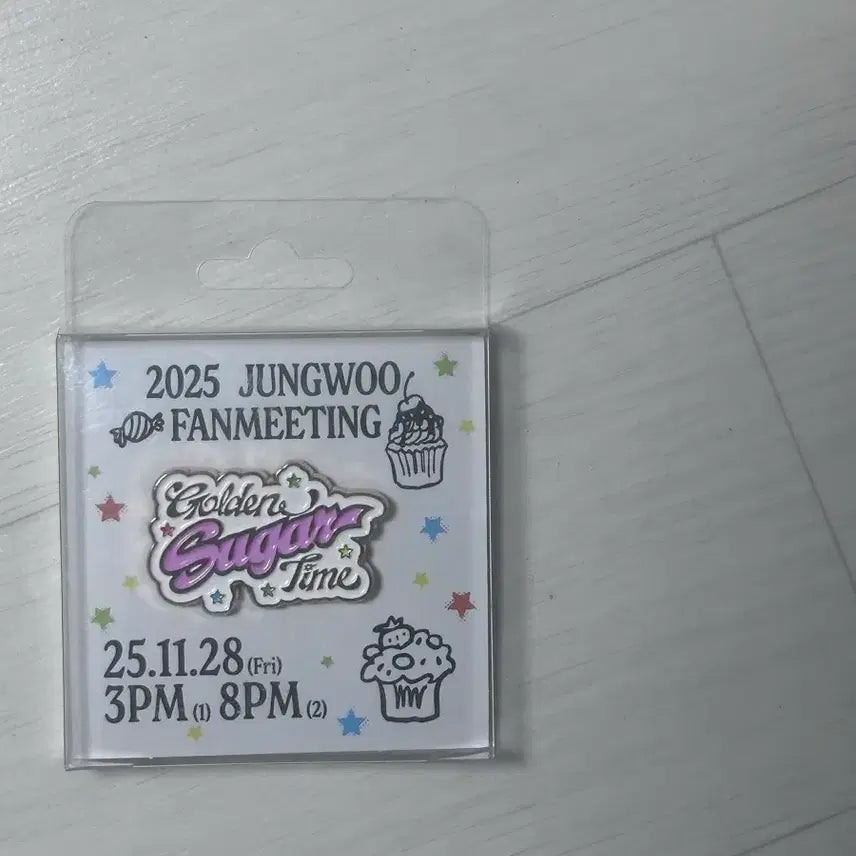 [BUNJANG] NCT Jungwoo Golden Hour Time Fanmeeting Badge / 엔시티 정우 팬미팅 뱃지 골든 슈가 타임 뱃지
