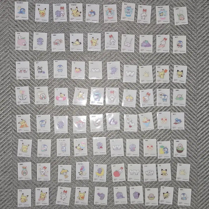 [BUNJANG] Pokemon Pokepiece Ppikki All 114 Types / 포켓몬 포켓피스 띠부씰 전종