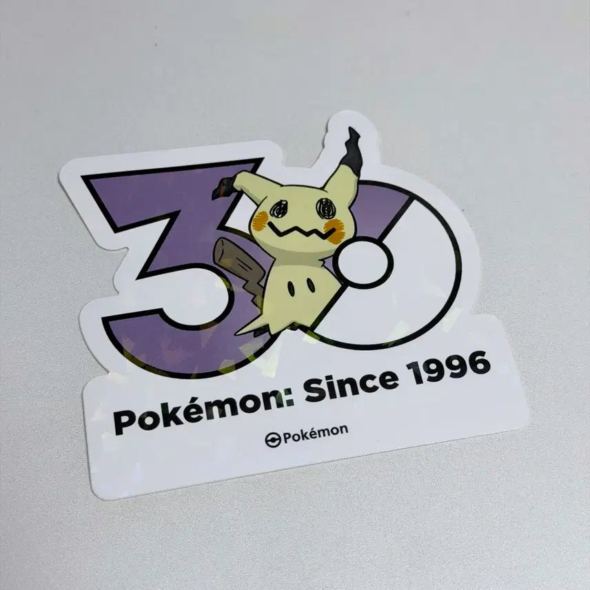 [BUNJANG] Pokemon 30th Anniversary Logo Sticker Set (10 Stickers) / (10장일괄) 포켓몬 30주년 로고 스티커 따라큐