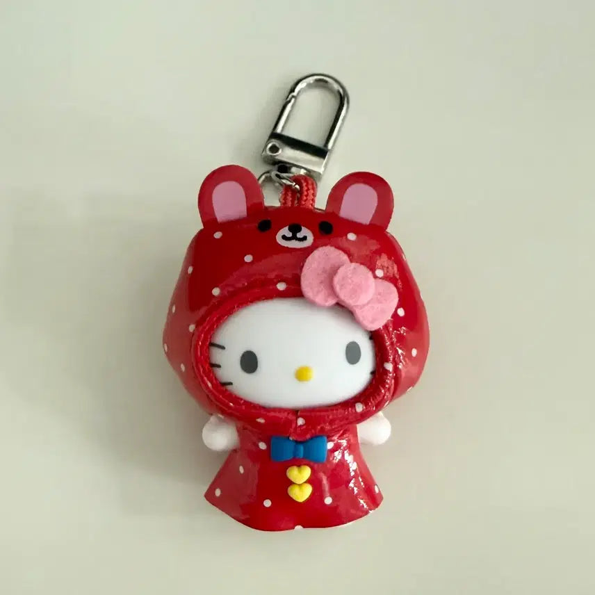 [BUNJANG] Sanrio Hello Kitty Chibi-Tomo Rainy Day Series Figure Keychain / 산리오 헬로키티 치비토모 우비시리즈 새상품 새제품