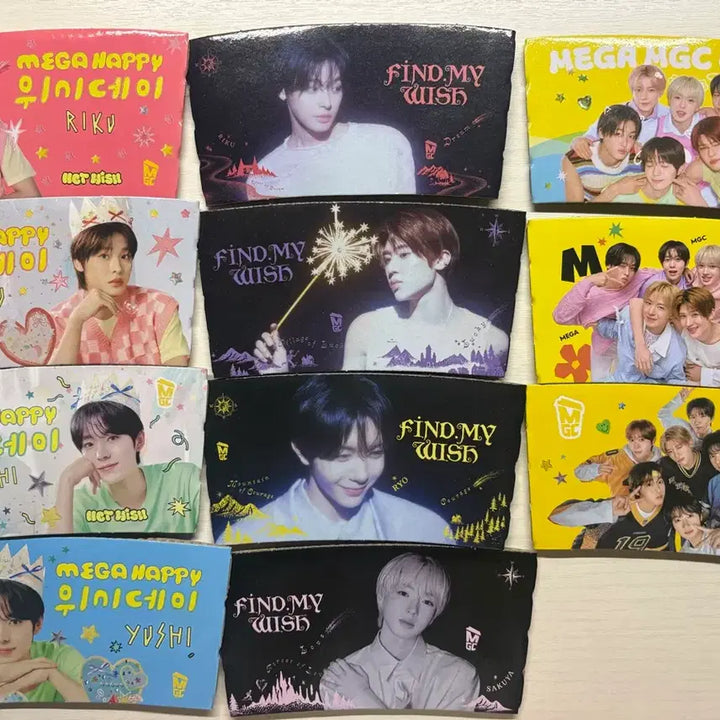 [BUNJANG] NCT WISH Mega Coffee Cup Holder Bundle Set / 엔시티위시 메가커피 컵홀더 일괄