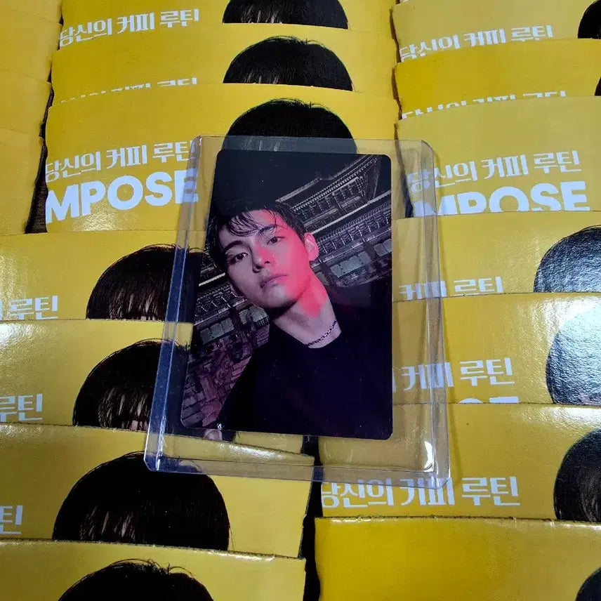 [BUNJANG] BTS V Compose Coffee Arirang Photocard Bundle Set / BTS V 방탄 뷔 컴포즈 컵홀더 88개 아리랑 포카 일괄