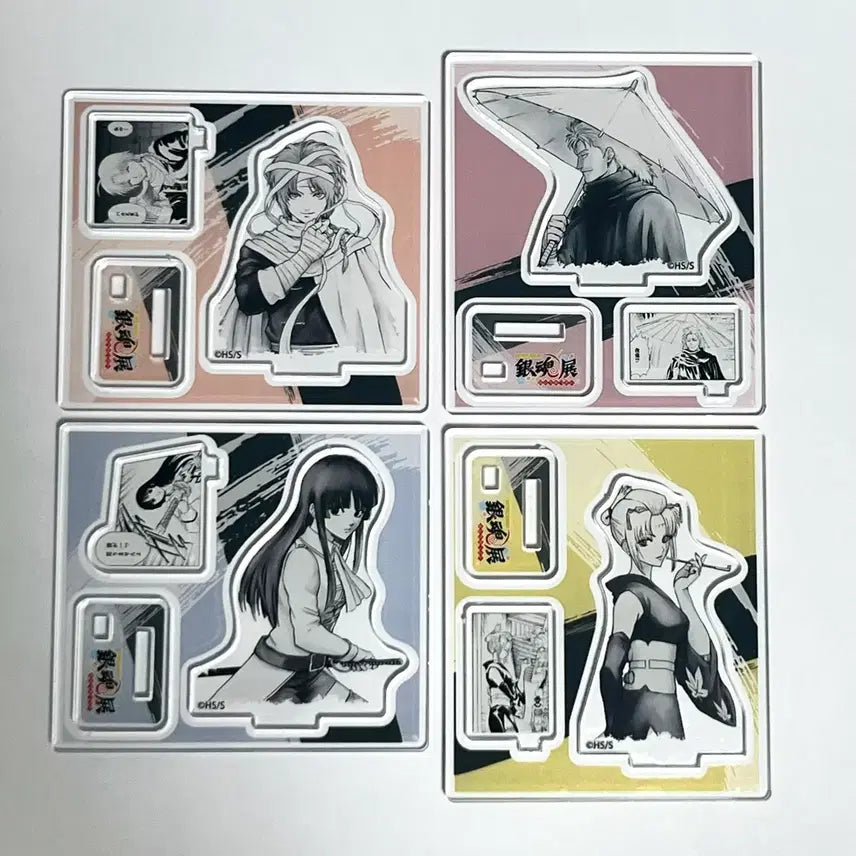 [BUNJANG] Gintama Original Drawing Exhibition Kamui, Abuto, Kyubei, Tsukuyo Acrylic Standee Set / 은혼 원화전 피겨 아크릴 (카무이 아부토 큐베 츠쿠요)